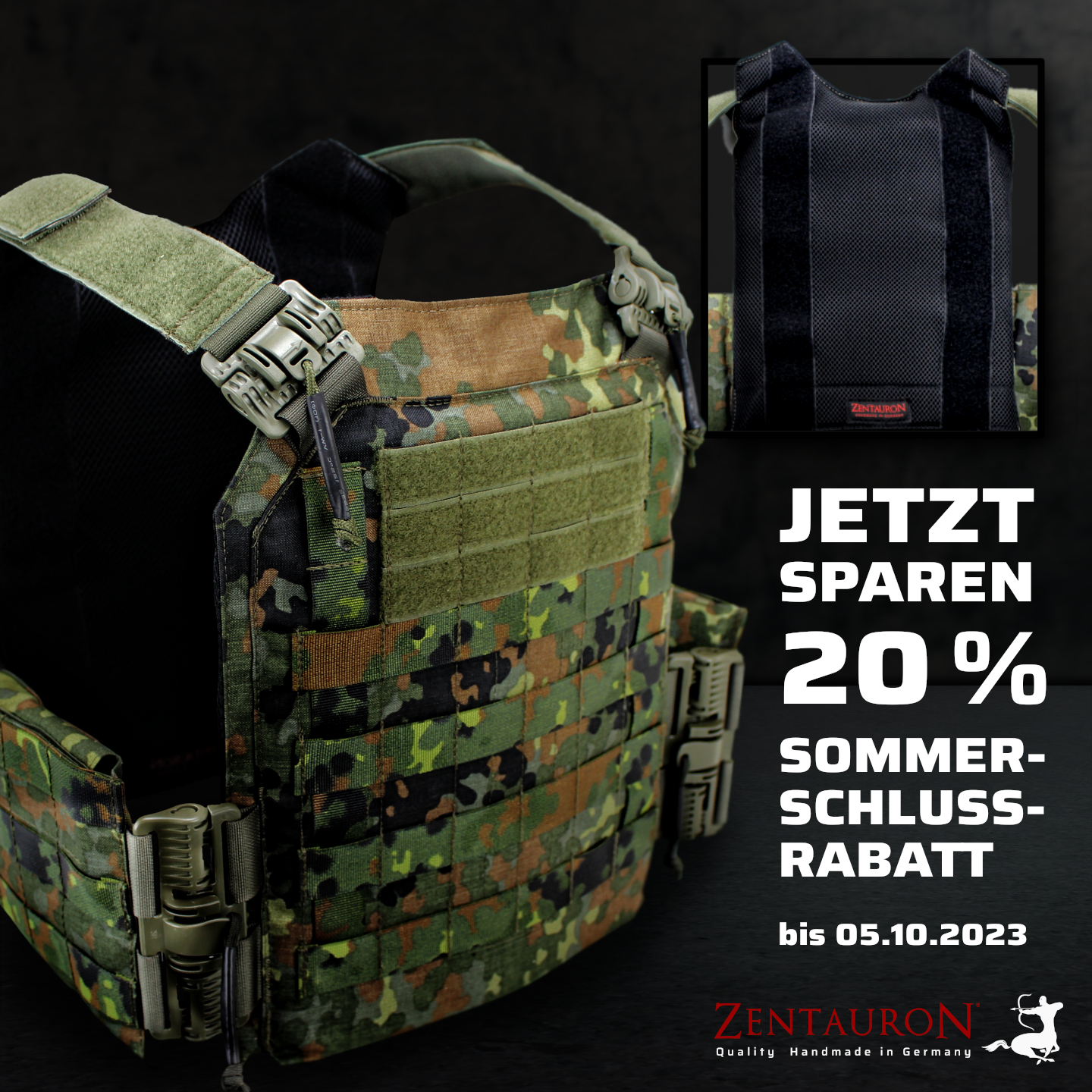 Zentauron Schnellverschluss Schulterträger - Für Plattenträger