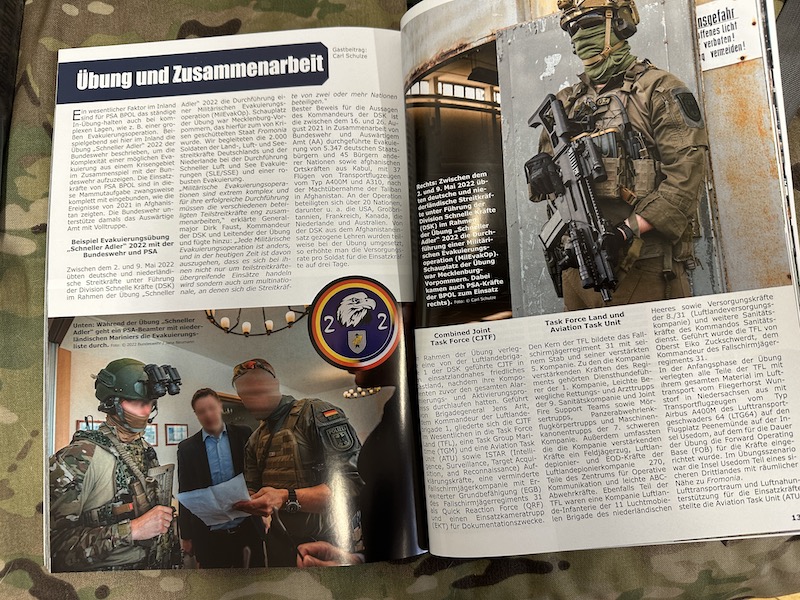 thumbnail interactive-video image 1 of K-ISOM Spezial I/2017 Fallschirmjäger Heute – Luftlandebrigade 1 DSK Bundeswehr Book 1 of 4